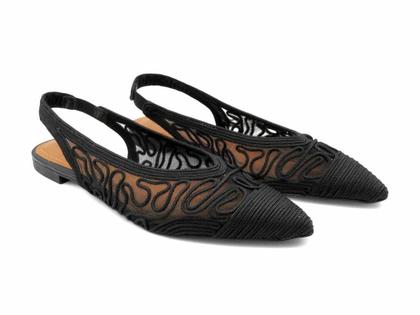 Imagem de Sapatilha Feminina Crochê Slingback Valentina 373280