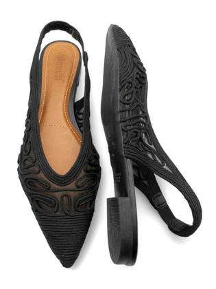 Imagem de Sapatilha Feminina Crochê Slingback Valentina 373280