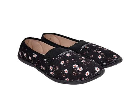 Imagem de Sapatilha Feminina de Pano e Elástico Calce Fácil Confortável Moleca 52059