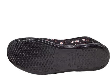 Imagem de Sapatilha Feminina de Pano e Elástico Calce Fácil Confortável Moleca 52059