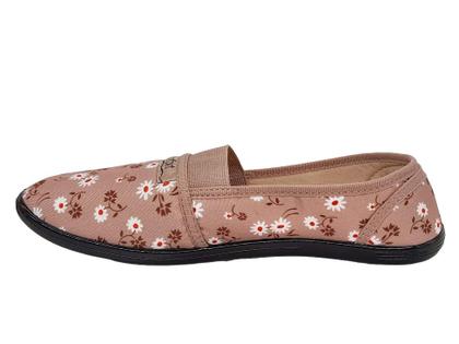 Imagem de Sapatilha Feminina de Pano e Elástico Calce Fácil Confortável Moleca 52059