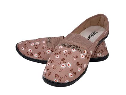 Imagem de Sapatilha Feminina de Pano e Elástico Calce Fácil Confortável Moleca 52059