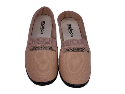 Imagem de Sapatilha Feminina de Pano e Elástico Calce Fácil Confortável Moleca 52059