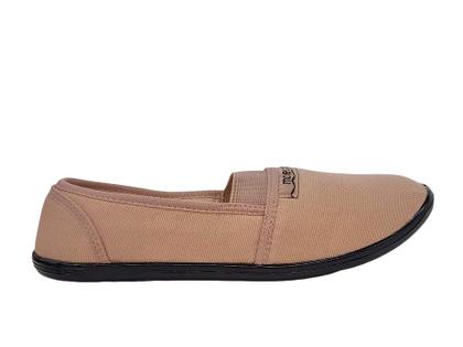 Imagem de Sapatilha Feminina de Pano e Elástico Calce Fácil Confortável Moleca 52059