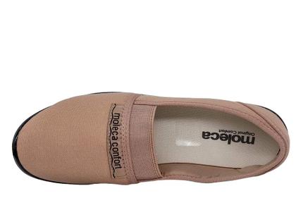 Imagem de Sapatilha Feminina de Pano e Elástico Calce Fácil Confortável Moleca 52059