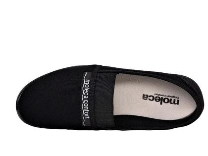 Imagem de Sapatilha Feminina de Pano e Elástico Calce Fácil Confortável Moleca 52059