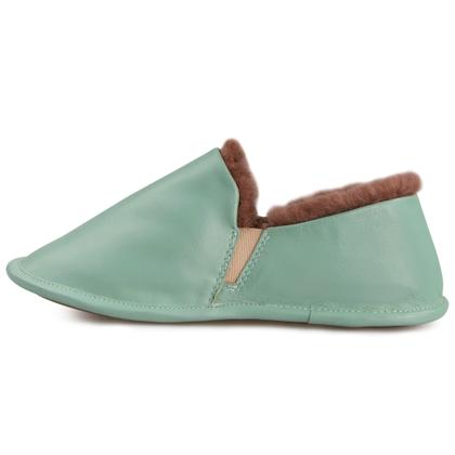 Imagem de Sapatilha feminina em couro Urupema forrada em lã natural Ref.:21804