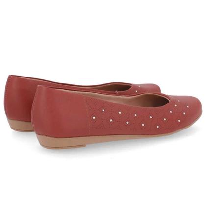 Imagem de Sapatilha Feminina Laser Strass Telha Usaflex UF0102