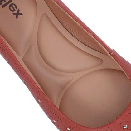 Imagem de Sapatilha Feminina Laser Strass Telha Usaflex UF0102