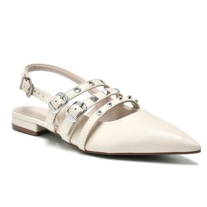 Imagem de Sapatilha Feminina Slingback Bico Fino Via Marte 144-007-01