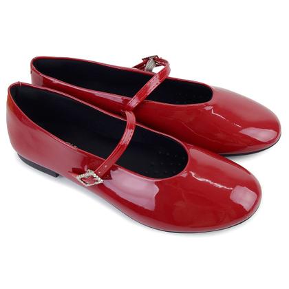 Imagem de Sapatilha Feminina Sua Cia Verniz Vermelho - 8378