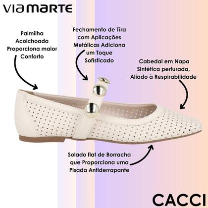 Imagem de Sapatilha Feminina Versátil Elegante Fashion leve Via Marte