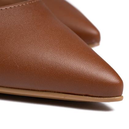 Imagem de Sapatilha Feminina Vizzano Slingback Pelica Marrom