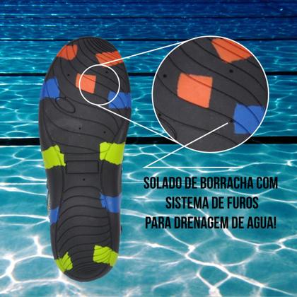 Imagem de Sapatilha Hidroginástica Neoprene Com Vazão De Água Ne424