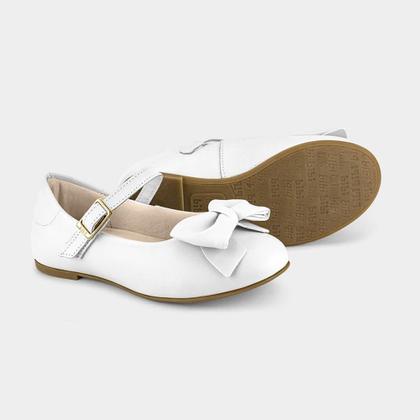 Imagem de Sapatilha Infantil Bibi Ballerina Basic Branca com Laço