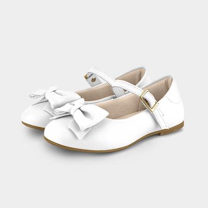 Imagem de Sapatilha Infantil Bibi Ballerina Basic Branca com Laço