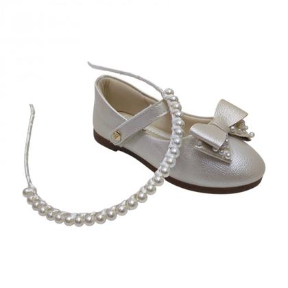 Imagem de Sapatilha Infantil Brilhosa com Laço Klin Menina 152172000