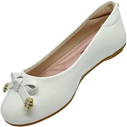 Imagem de Sapatilha Infantil Menina Casual Dia a Dia Bico Redondo com Laço Molekinha 2083.1106