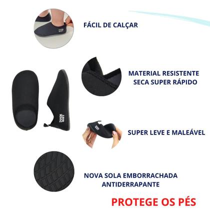 Imagem de Sapatilha Infantil Protetora Aquática DuckWay Antiderrapante