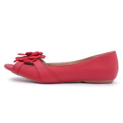 Imagem de Sapatilha LeRUCHEL Peep Toe Flor Feminino
