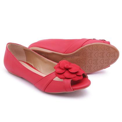 Imagem de Sapatilha LeRUCHEL Peep Toe Flor Feminino