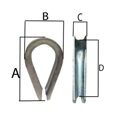 Imagem de Sapatilha Leve 3/8 Pol Anilha Para Cabo De Aço Corda * 7684