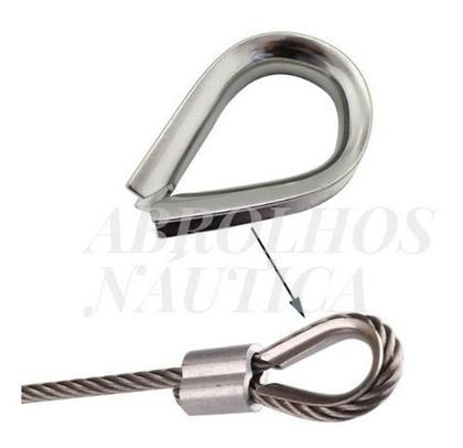 Imagem de Sapatilha leve em Aço Inox Anilha Cabo De Aço Corda Fio 14mm