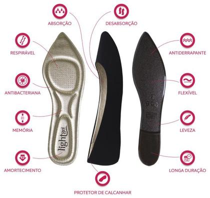 Imagem de Sapatilha Lightgel Super Conforto Azul escuro