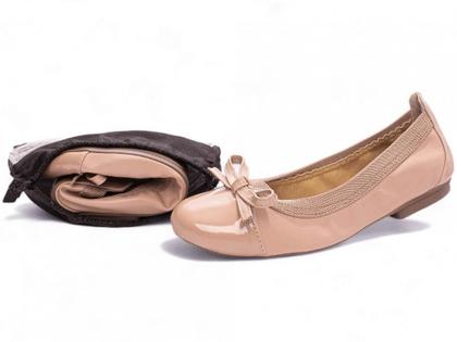 Imagem de Sapatilha Maria Mole Bag Shoes - Conforto e Elegância em Verniz Rose