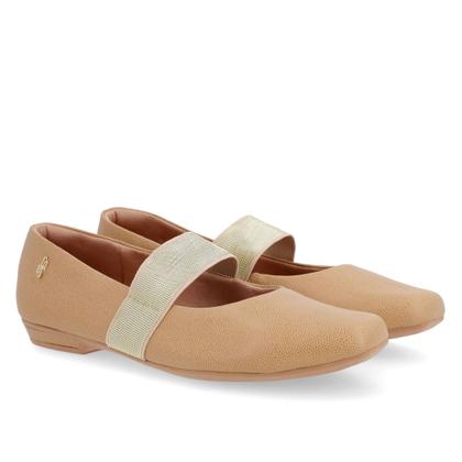 Imagem de Sapatilha Marrom Couro Detalhe Elástico