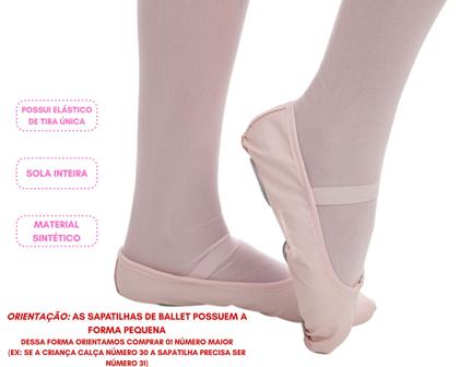 Imagem de Sapatilha meia ponta ballet infantil de balé