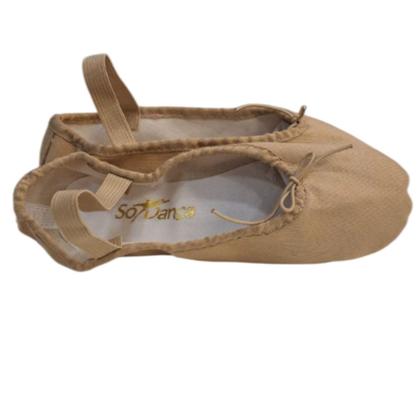 Imagem de Sapatilha Meia Ponta Só Dança Infantil Bege