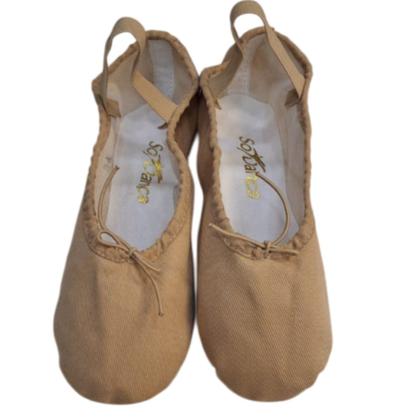 Imagem de Sapatilha Meia Ponta Só Dança Infantil Bege