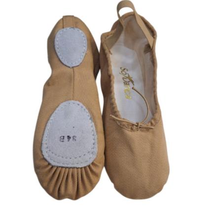 Imagem de Sapatilha Meia Ponta Só Dança Infantil Bege