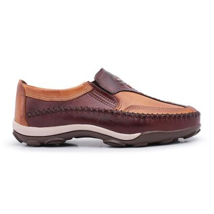 Imagem de Sapatilha Mocassim Masculino Couro Legítimo Linha Conforto