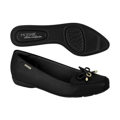Imagem de Sapatilha Mocassim Modare Feminina Com Laço Total Conforto Social 7016.461 Ortopédica