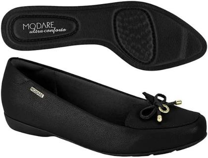Imagem de Sapatilha Mocassim Modare Feminina Com Laço Total Conforto Social 7016.461 Ortopédica