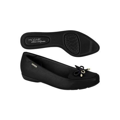 Imagem de Sapatilha Mocassim Modare Feminina Com Laço Total Conforto Social 7016.461 Ortopédica