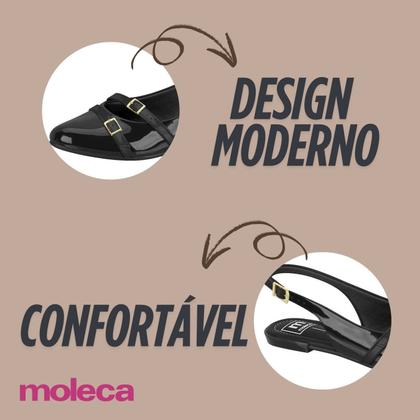 Imagem de Sapatilha Moda Casual Feminina Moleca - Preta