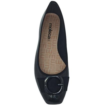 Imagem de Sapatilha Moleca Feminina Camurça Flex com Fivela Fixa