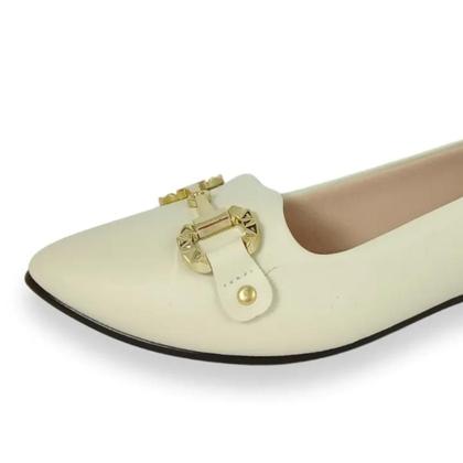 Imagem de Sapatilha Moleca Feminina Casual Branco Off 5635880