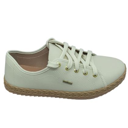 Imagem de Sapatilha Moleca Feminina Casual com Detalhe Trançado na Sola