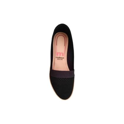 Imagem de Sapatilha Moleca Nobuck Feminina Casual Com Elastico Microperfuros Confortavel Original Adulto