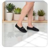 Imagem de Sapatilha Moleca Pano Ajustável Elástico Flexível