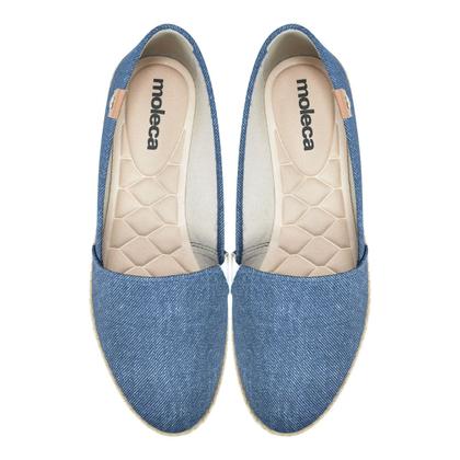 Imagem de Sapatilha Moleca Tecido Denim Fresh Feminina Marinho