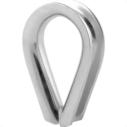 Imagem de Sapatilha Para Cabo Aco Sao Raphael 1/8'' - Kit C/50 Pecas