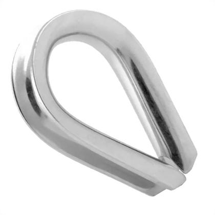 Imagem de Sapatilha Para Cabo Aco Sao Raphael 1/8'' - Kit C/50 Pecas