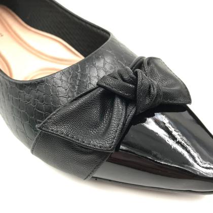 Imagem de Sapatilha Piccadilly Maxi Bico Fino Preta 279028