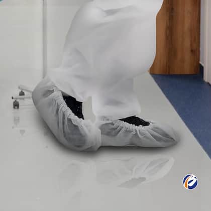 Imagem de Sapatilha Propé Anadona TNT Gramatura 20g Branca Pacote 100 Unidades