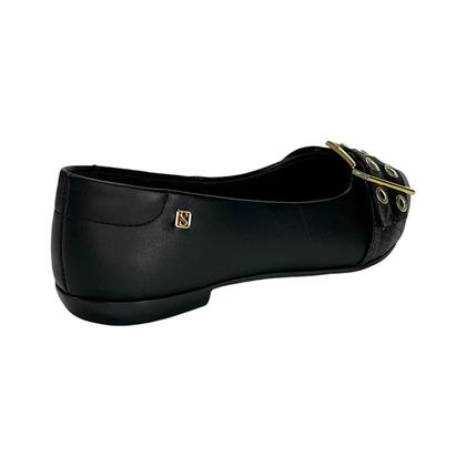 Imagem de Sapatilha Santinelli Bico Fino Fivela 1266-758 Preto